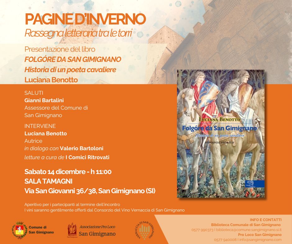 Pagine d'Inverno. Presentazione del libro "Folgòre da San Gimignano"